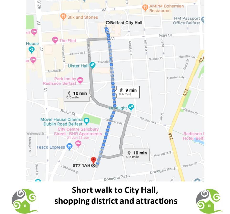Perfect Central City Location - Parking - 3 Beds - 2 Bedrooms 벨파스트 외부 사진